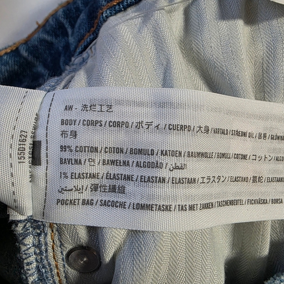 Abercrombie The Baggy Jeans Womens 28 Long Low Rise Straight Leg Blue Denim - Picture 13 of 13